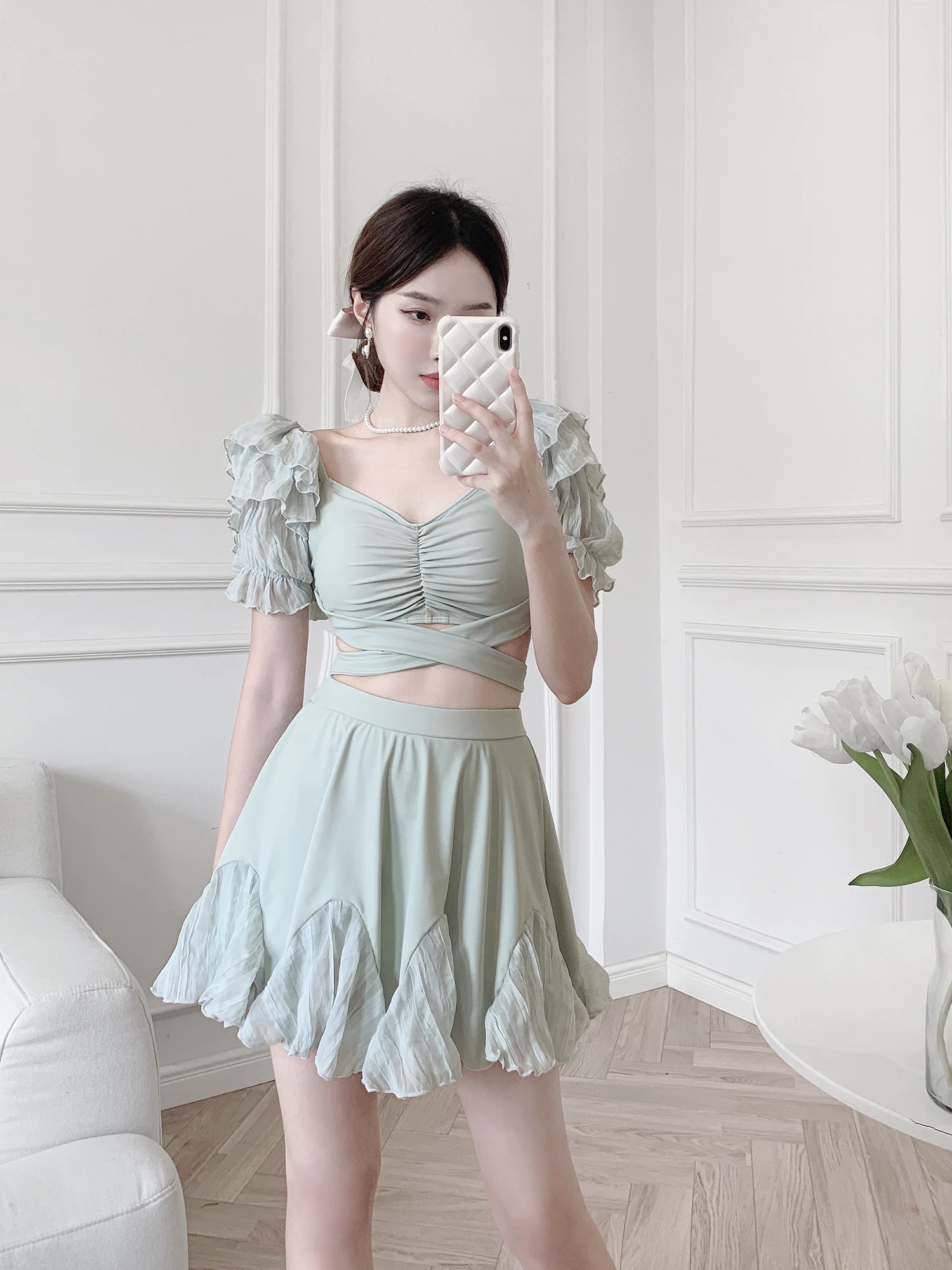 

Женский слитный купальник 20265: Новинка, красивый, для термальных источников, облегающий, консервативный, класса люкс, с эффектом утяжки, с юбкой, размер S