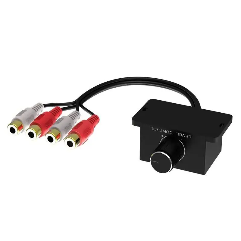 Durable Car Speaker Amplifier Bass RCA Level Remote Volume Control Knob LC-1 Universal Amplifier Volume Regulator