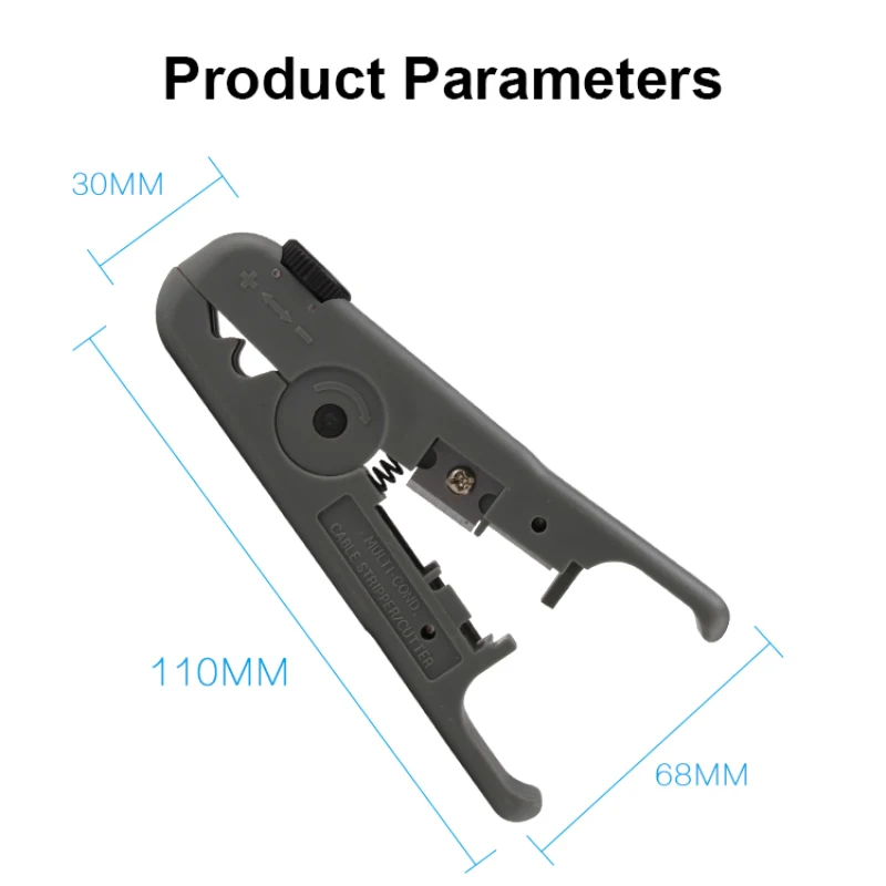 Cortador de cables de Ethernet, herramienta de corte de Cable redondo, pelado de cables Lan para CAT7, CAT6, CAT5E, CAT5