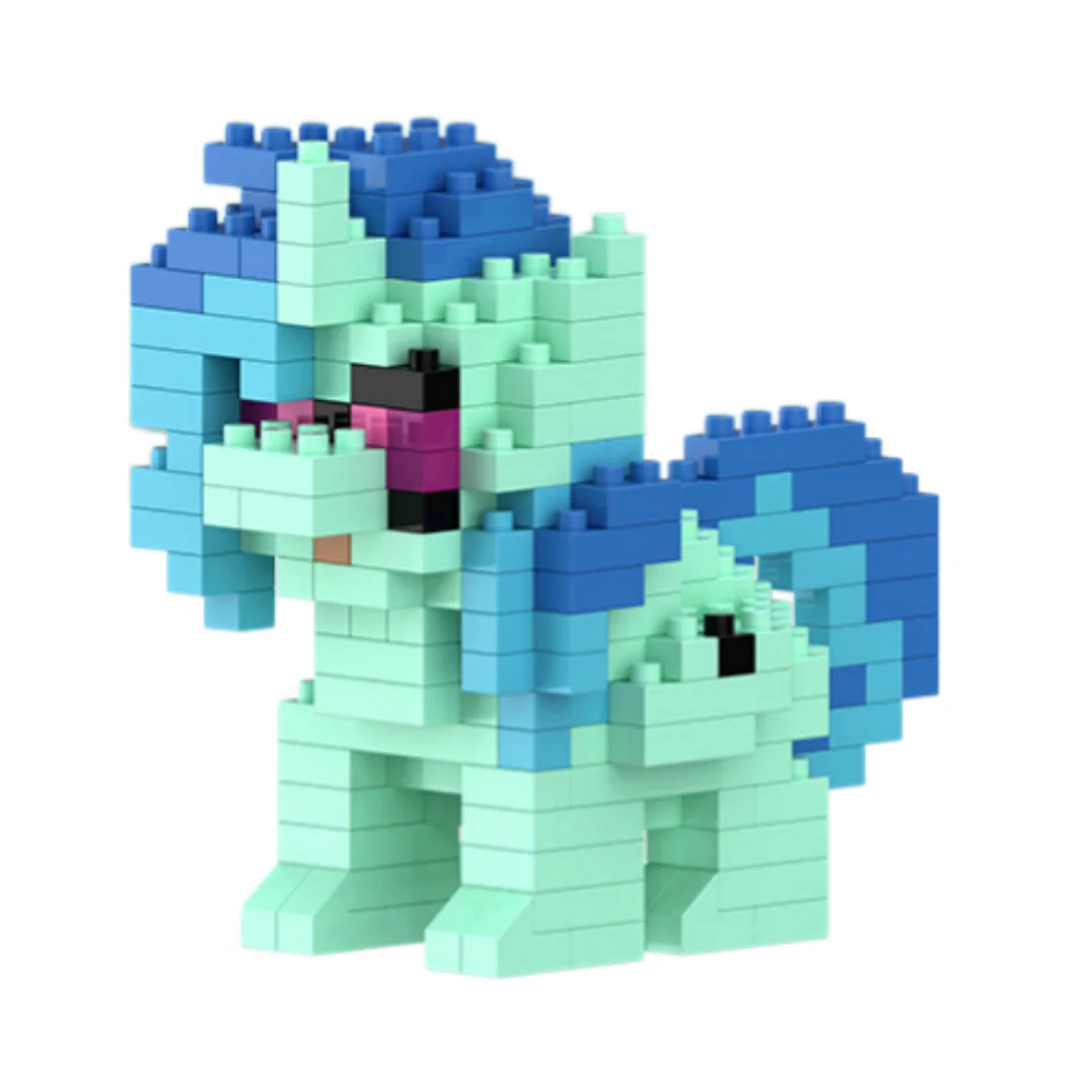 Niedliches Regenbogen-Pony Baustein-Spielzeug Geburtstagsgeschenk Kleine Ornamente – Detail 16