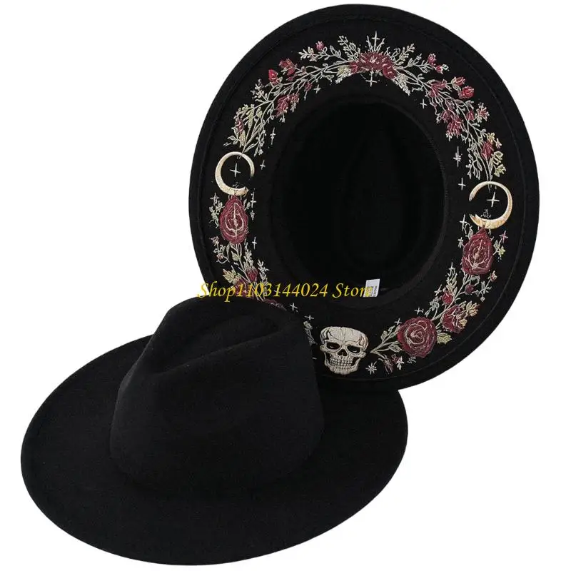 N5KE Decorative Printed Broad-Edge Hat with Textured Artwork, Tapered Top, Face Shade, and Foldable Polyester Design