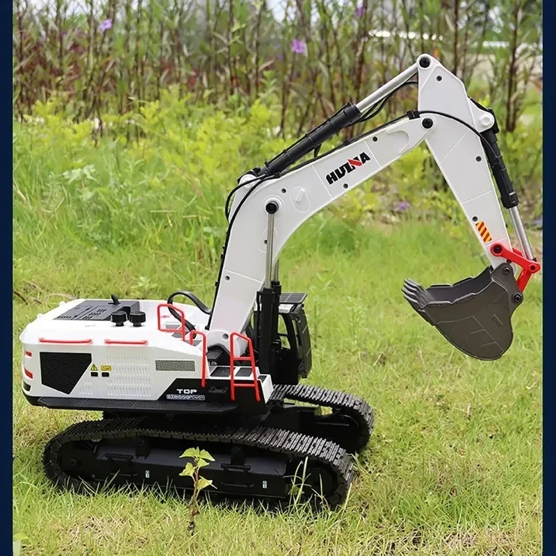 Huina 1594 全金属製リモコンショベルカー 1/14 合金製電動ヘビーデューティー22チャンネルリモコンショベルカー子供のおもちゃ