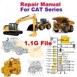 For C AT Serie Engineering Vehicle Repair Manual Diesel Engine Wiring Diagram Diagnostic Fault Code Excavator Maintanence Manual