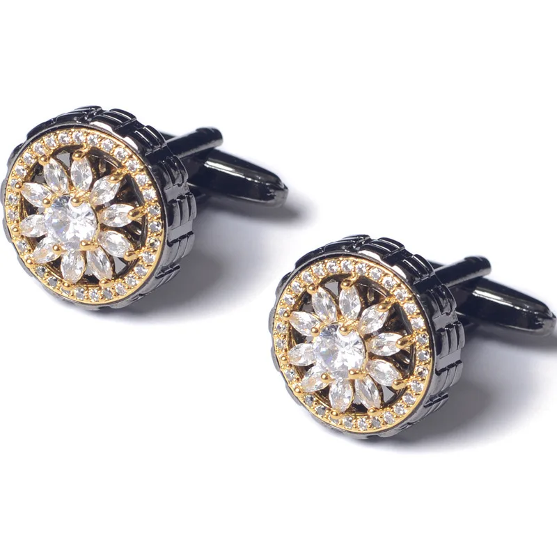 Fashion Men Cufflinks and Studs French Style Tuxedo Shirt Cuff Buttons Commercial Affairs Wedding Party Gifts