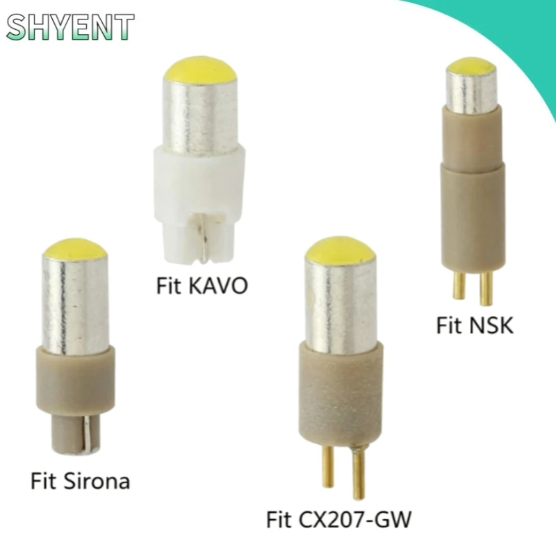 Dental Handpiece LED Replacement Bulb Fiber Optic Light Lamp Compatible for Sirona Kv Coxo CX207 High Speed Handpiece Accessory