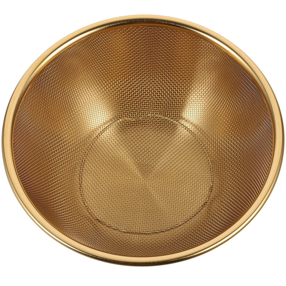 

Stainless Steel Drain Basket Draining Rice Cleaner Strainer Drainer Sieve Metal Fruits and Vegetables Washing