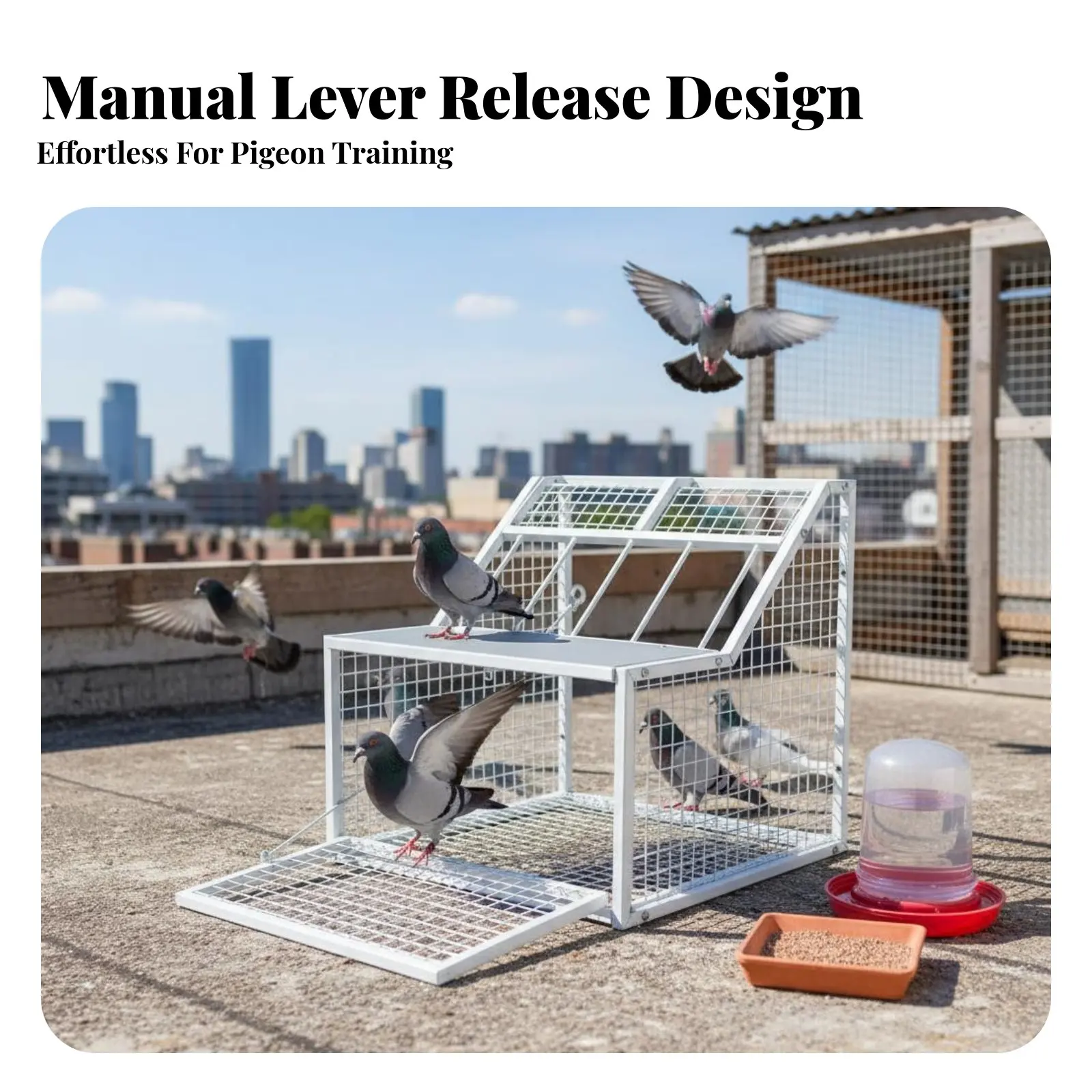 Pigeon Entry Door Long-Lasting Racing Pigeon Entrance Entry Iron Bar Avian Entrance Easy to Install Fine Workmanship