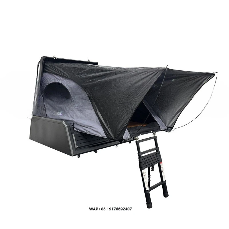 Pickup Truck Canopy Custom Logo Side Open Rooftop Tent Hard Shell Aluminum Premium Waterproof Roof Top Tent with Roof Rack
