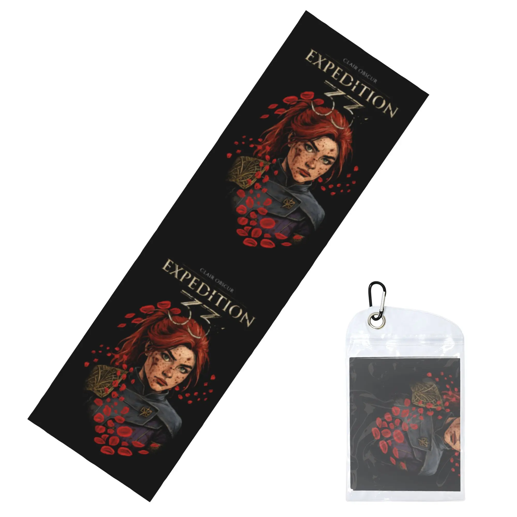 Maelle Clair Obscur Expedition 33 Cold Exercise Towel   Super Soft Breathable Instant Cooling Towel Yoga Towels