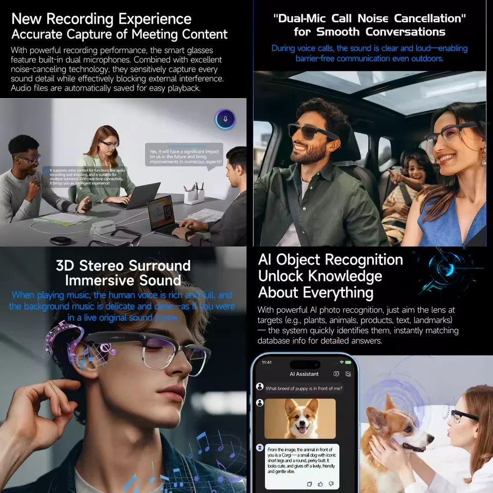 แว่นตาอัจฉริยะ AI รุ่นใหม่ล่าส - Smart Glasses Lens บทวิจารณ์และราคา