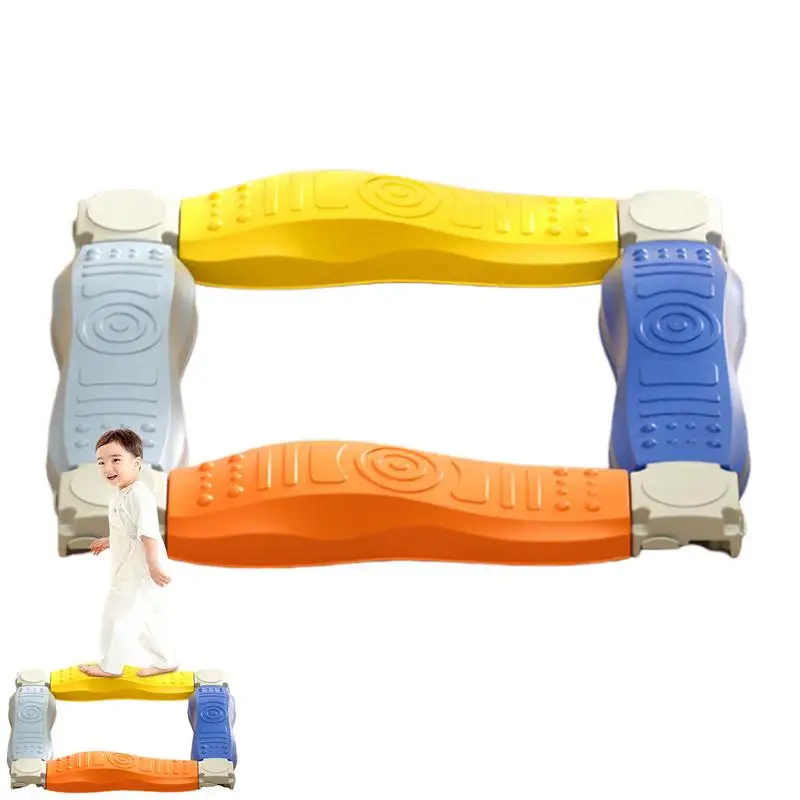 

Stepping Stones For Kids Colorful Stackable Non Slip Stepping Balance Beam Creative Multifunctional Balance Board Gymnastics