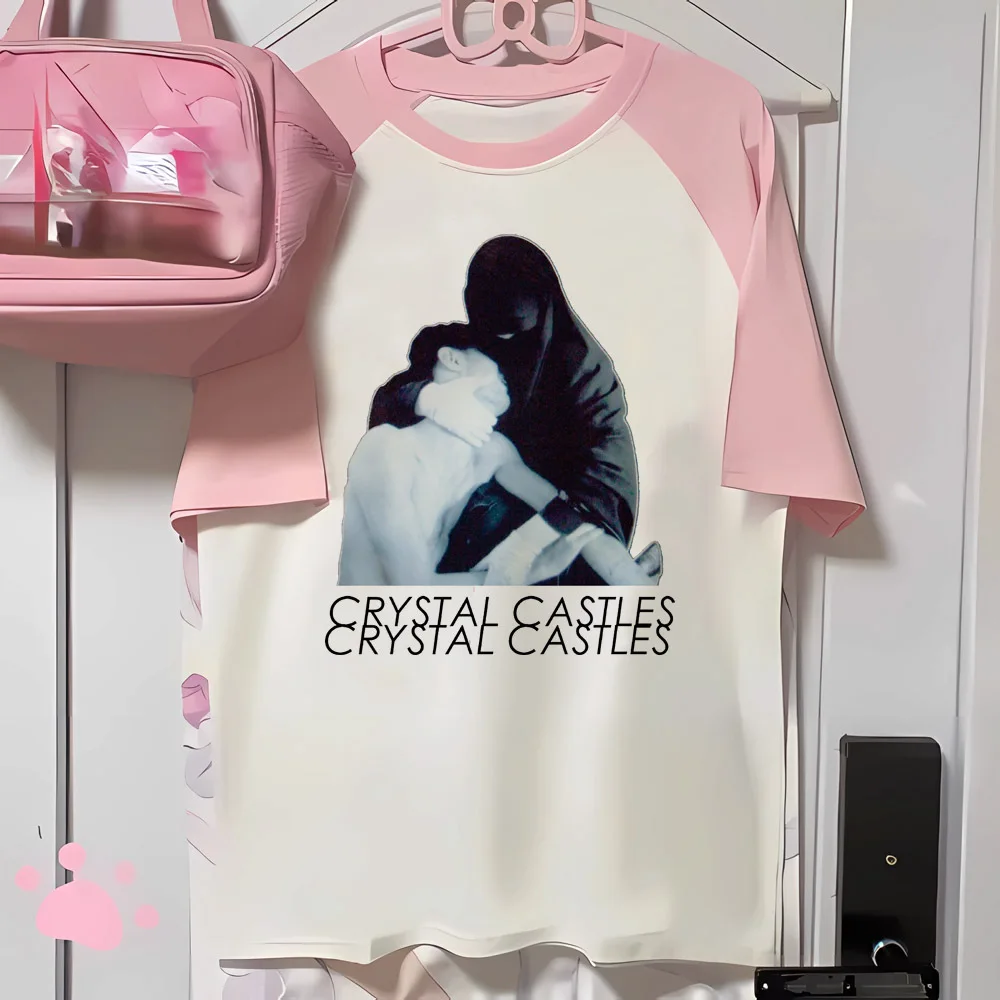 Crystal Castles top women elegant comic comfortable Tee girl 2000s anime harajuku clothes