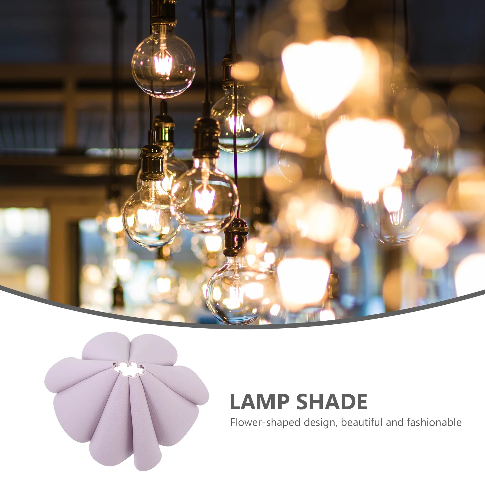 

1Pcs Dustproof Lampshade Stylish Simple Design Indoor Lamp Cover Decorative Lamp Shade for Balcony Restaurants Bars