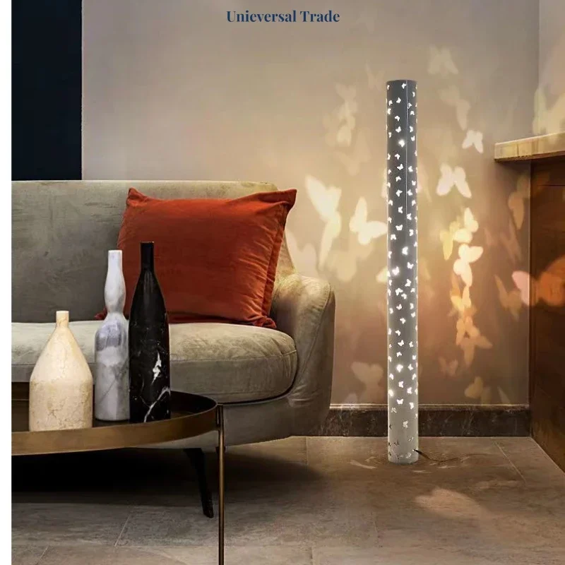 

NYUI Light and Shadow Floor Lamp Designer Creative Light in The Bedroom Living Room Sofa Corner Atmosphere Bedside Floor Lamp