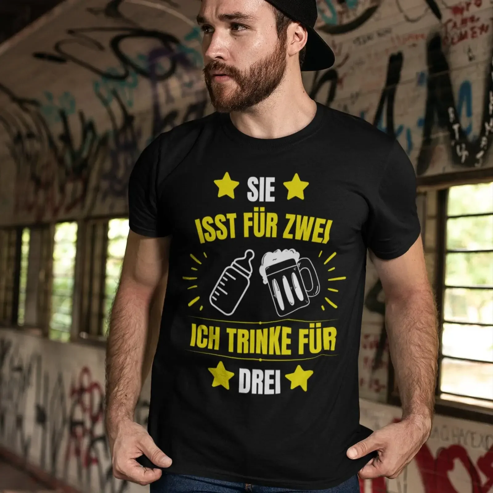 T Shirt Man Expecting Dad vintage Washed Stretched Stylish Top For Everyday Wear Versatile fashion streetwear graphic Casual