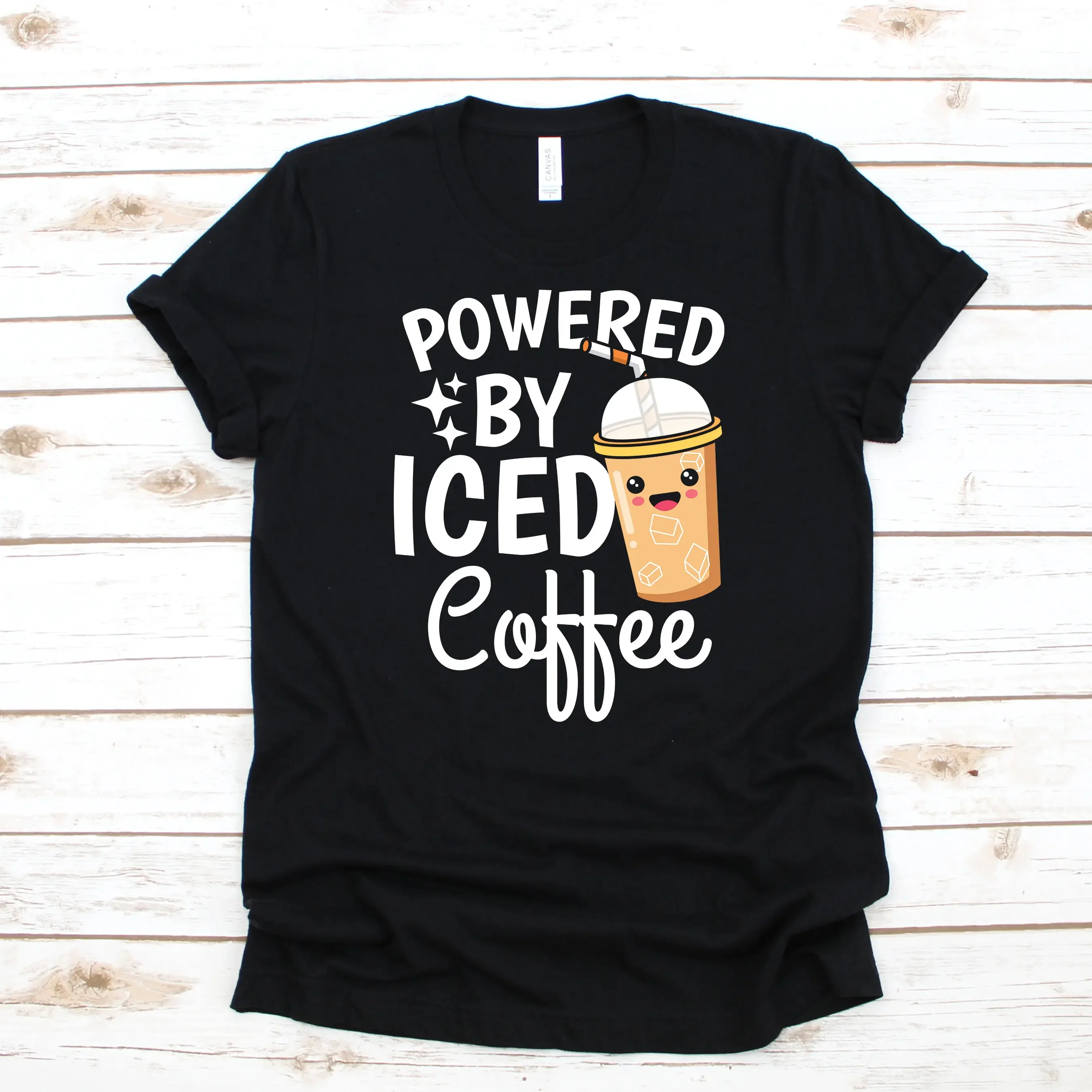 Camiseta divertida de manga larga para mujer, ropa de café helado, s, sudor