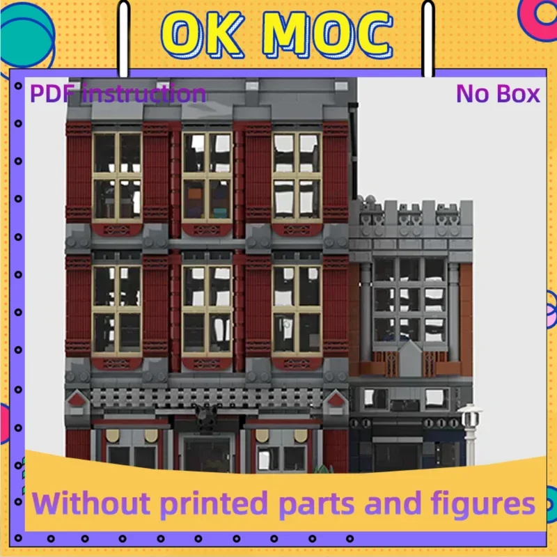 

City Street View Model Moc Building Bricks Town Cat Cafe Technology Modular Blocks Gifts Christmas Toys DIY Sets Assembly