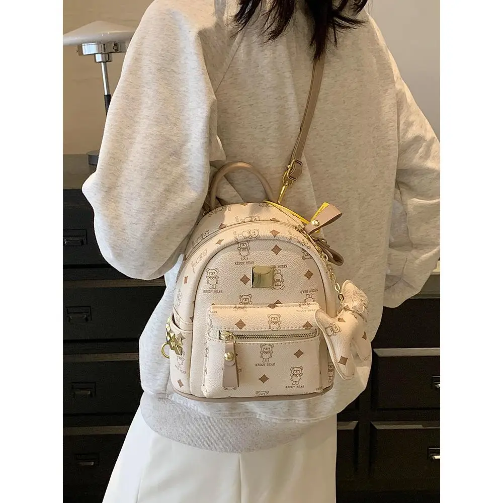 

Commute College Student Ladies Small Bapa oulder Bag Leather Bookbag Sensation Dual Strap Bag for Women
