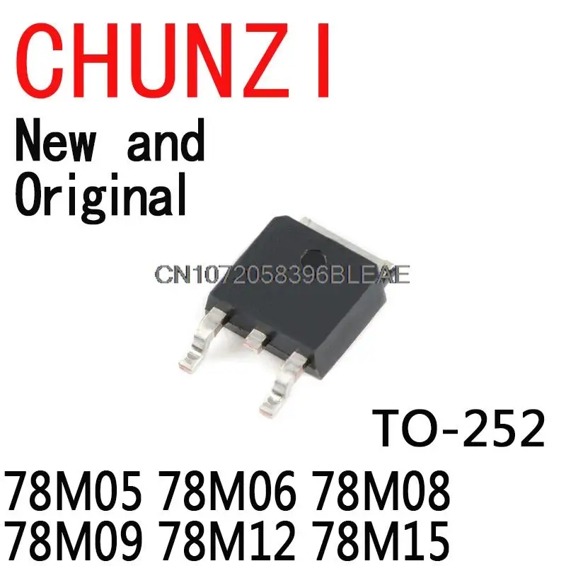 6 ชนิด * 5 ชิ้น = 30 ชิ้น TO - 252 ทรานซิสเตอร์ชุด igmopnrq แต่ละ 5 ชิ้น 78M05 78M06 78M08 78M09 78M12 78M15