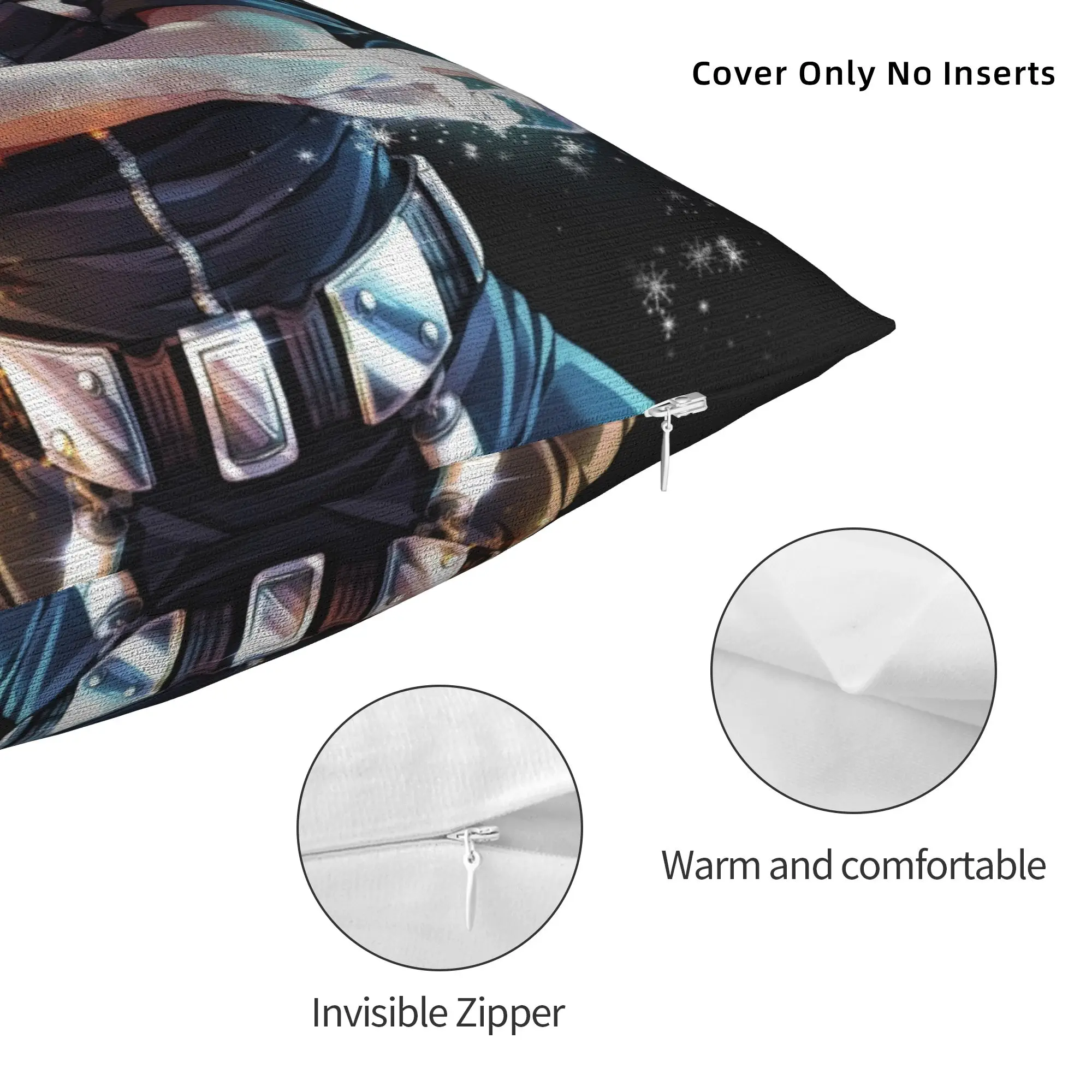 Todoroki BNHA Square Pillow Case Boku no My Hero Academia Manga Cushion Cover Vintage Polyester Decorative Pillowcase for Sofa