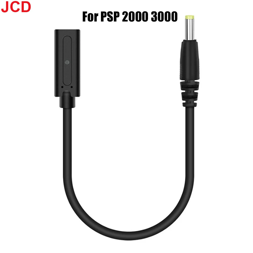JCD 1pcs For PSP2000 3000 PS3 Game Console Power Line Data  Charging Cable Type-C Interface Adapter Cable Conversion Line