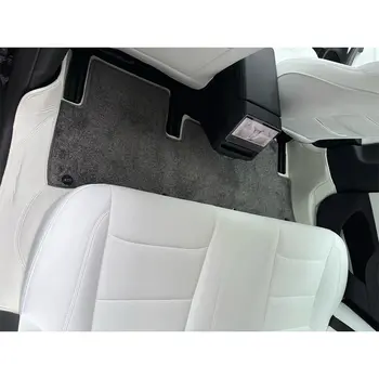 Pro vozy Tesla Model Y Juniper s pravostranným řízením z roku 2025 a 2026, zakázková úprava, dvouvrstvá podlahová rohož do auta, přední, zadní, AU, UK, JP, verze 8 nejlepší prodej autokoberce pro řidiče vpravo - №7