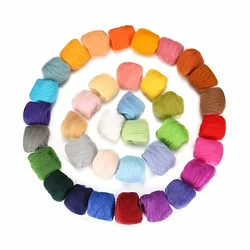 10g/20g/50g/100g Felting Wool Fibre Felt Fabric Felt Craft Toys Handmade Felting Craft Wool Felting Kit