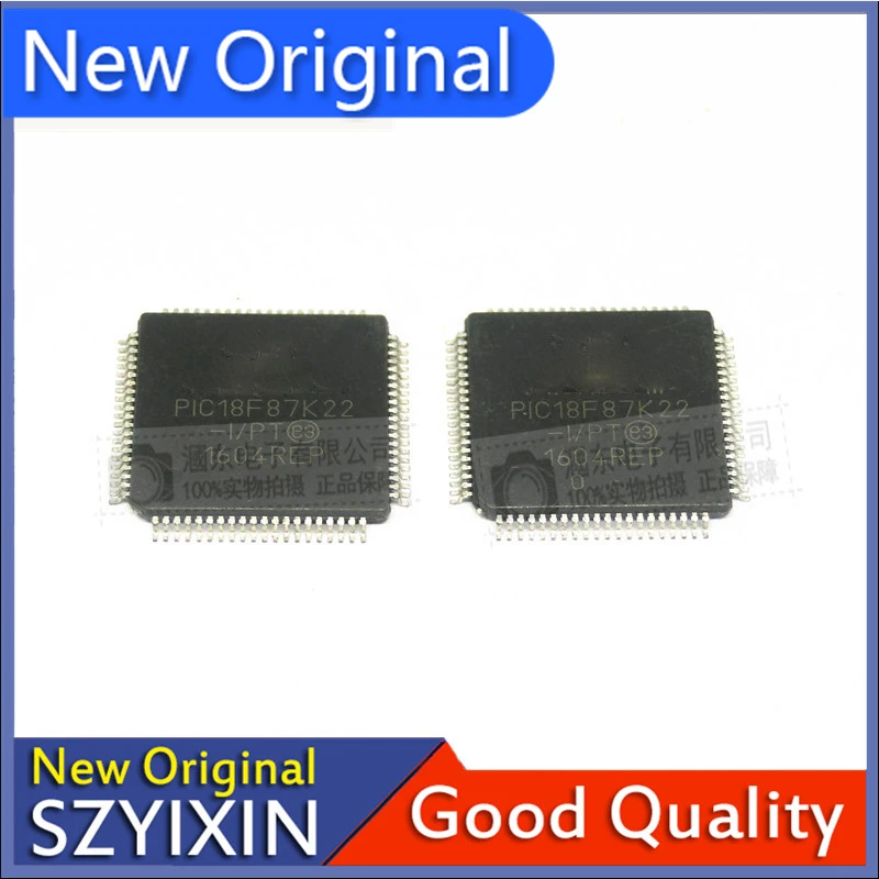 

5 шт./лот, новый оригинальный микроконтроллер PIC18F87K22-I/PT QFP, однокристальный микроконтроллер IC