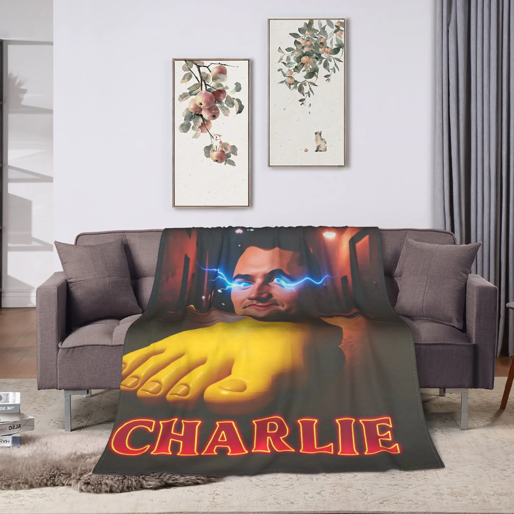 Soft BlanketsStudents Travel I Love Charlie Kirk Meme Bedding Throws  Flannel Bedspread For Couch Chair Print Sofa Bed Cover
