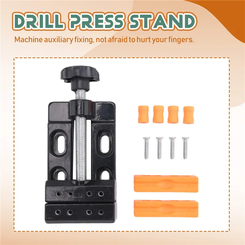 A84Z-Mini morsa piccola mini morsetto piatto da tavolo ganascia da banco morsetto trapano pressa morsa da tavolo apertura morsa utensili manuali fai da te 13,5X6,5X3,6 cm