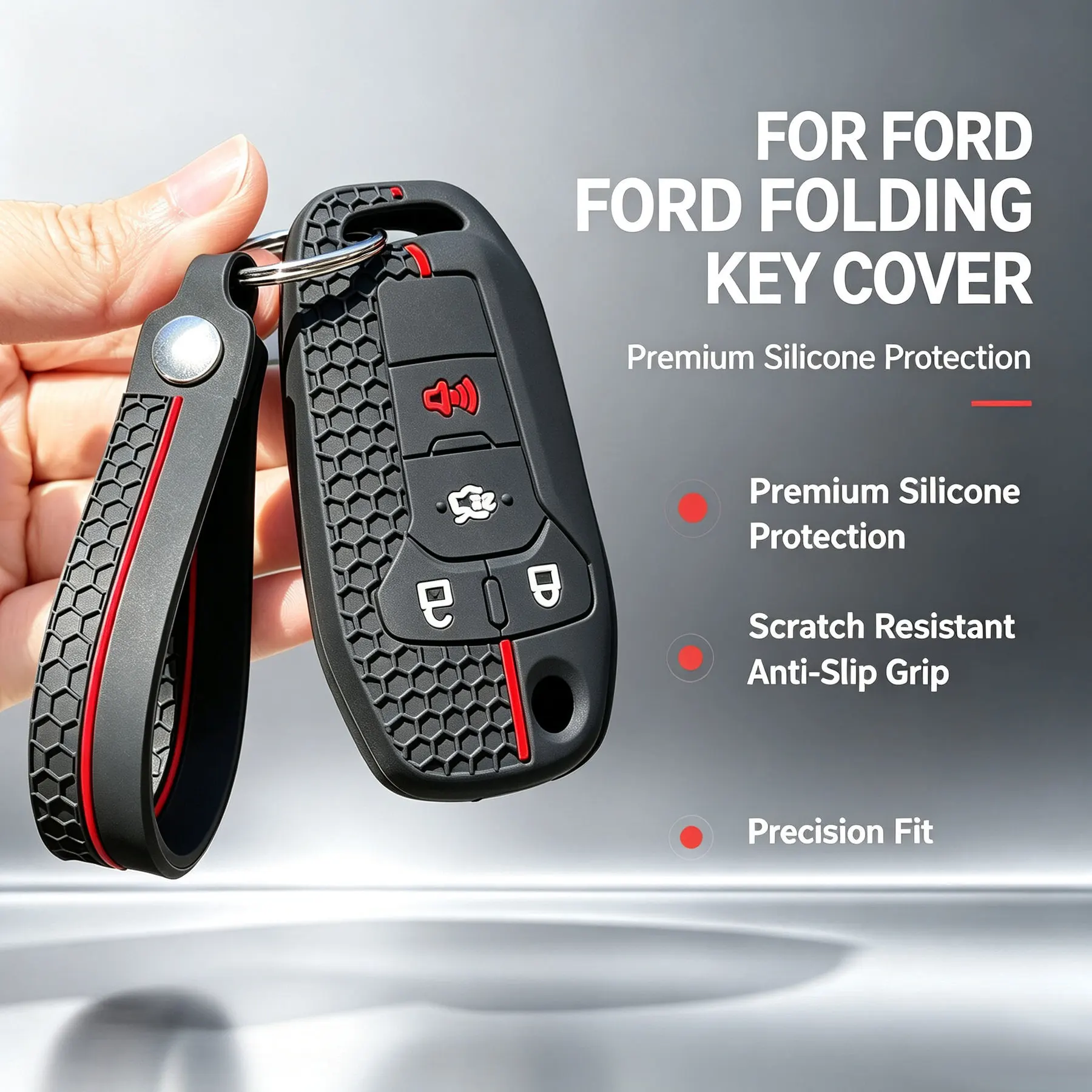 Car Key Case Cover For Ford KA Figo Puma Mondeo Ecosport Fiesta Everest Ranger Fusion Mustang F-150 F-250 F-350 F-550 Explorer