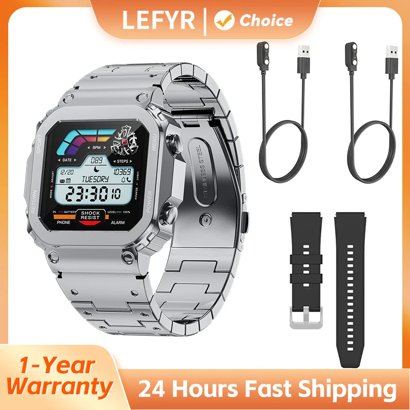 LEFYR AW39 Smartwatch Smart Watch 2024 connected watch Men Military Copy Brand Replica Fitness Bluetooth Call AI Voice Connected