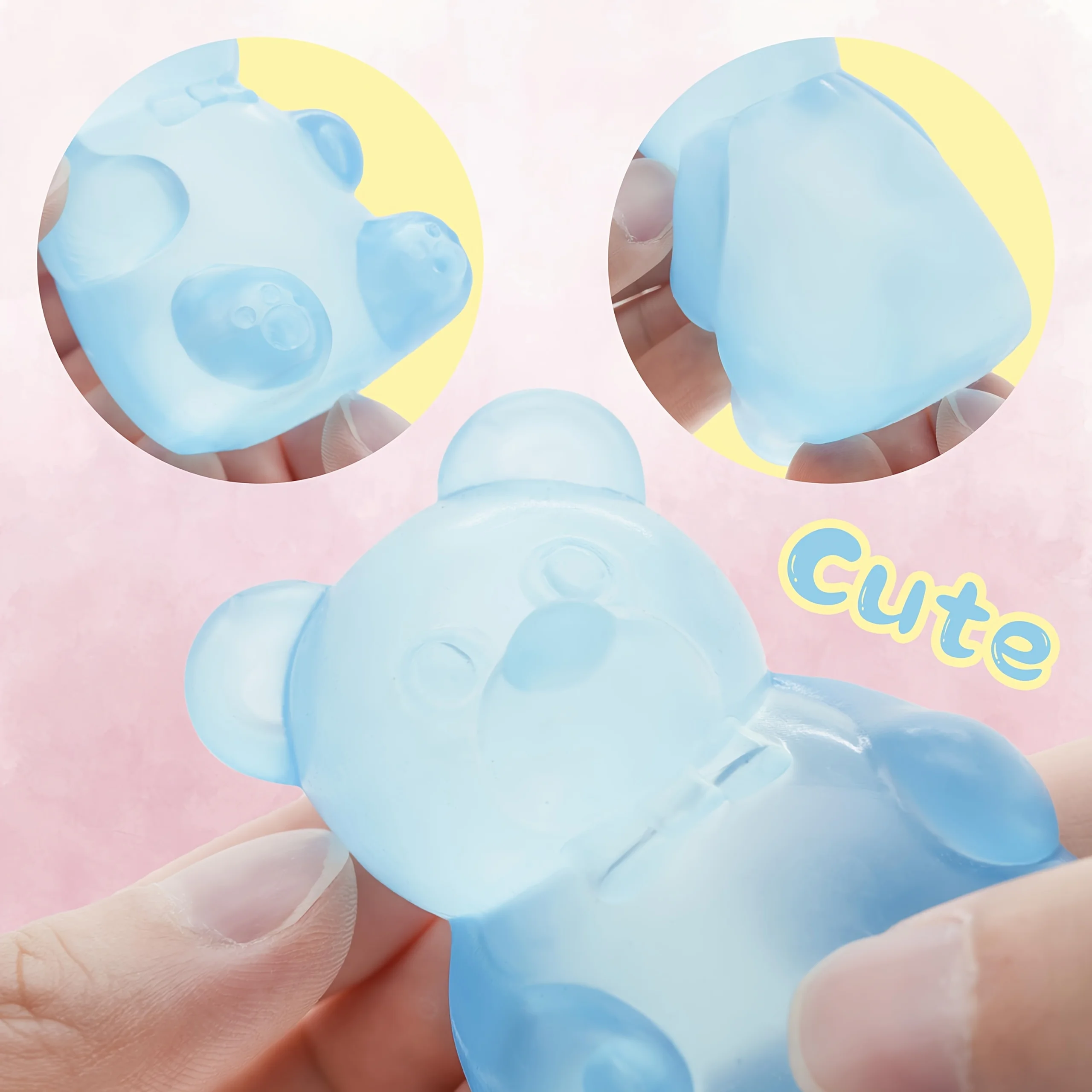 Niedlicher Bär Nee Doh Maltose Quetschspielzeug Buntes Sensorisches Spielzeug Kreatives Neues Produkt Schreibtischdekoration Stressabbau-Puppe – Detail 2