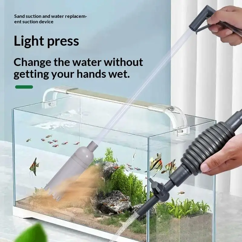 Aquarium Sand Gravel Cleaner 5 in 1 Siphon Vacuum Kit for Fish Tank Easy Water Exchange Cleaning Tool Setup