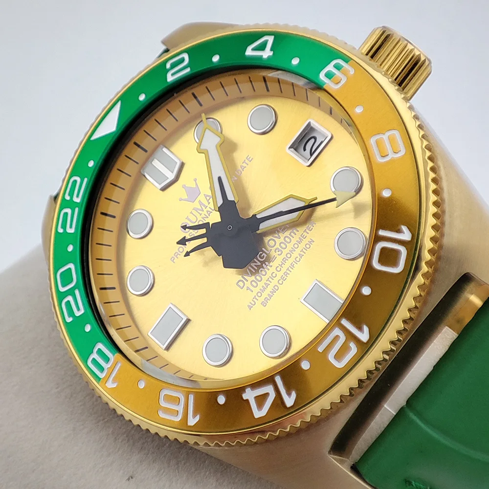 orologi personalizzati Movimento NH35 Orologio meccanico automatico di lusso Orologio OUMASHI NH35 Orologio da uomo in vetro zaffiro impermeabile 100 m