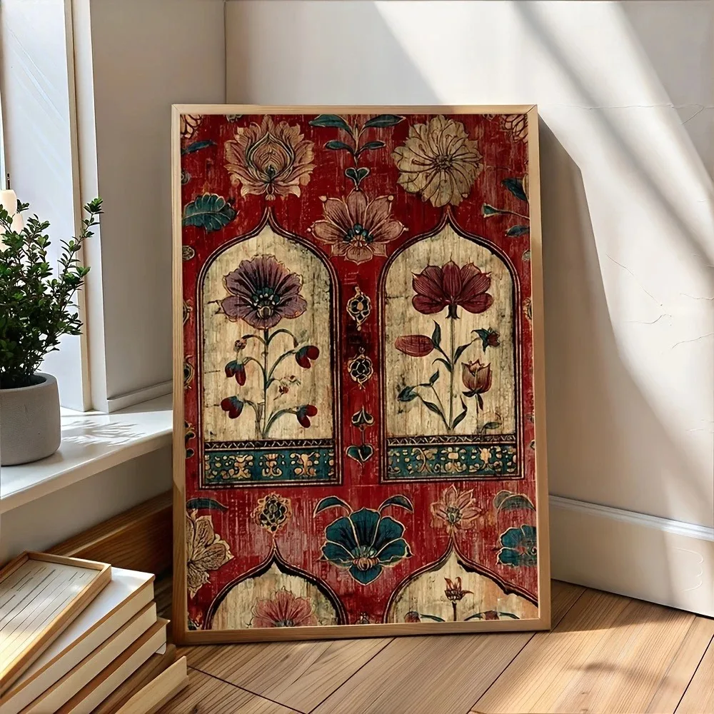 

500/1000/1200/2000PCS Puzzle Red Gold Persian Floral Arch Jigsaw DIY Modern Home Wall Decor Holiday Gifts Educational Gift