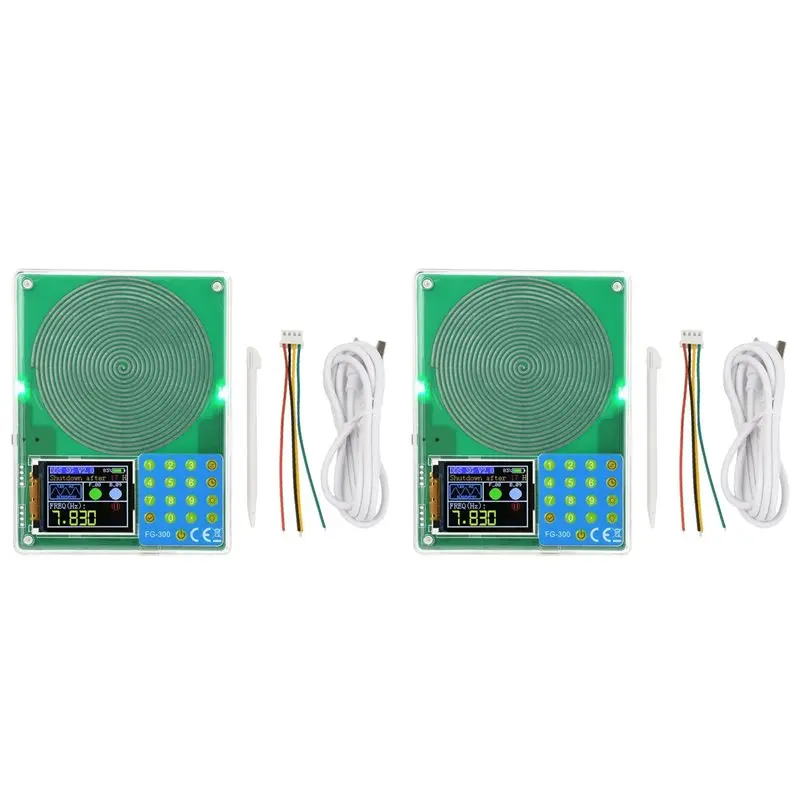 Y43A-2X FG-300 DDS Signal Generator 0.001Hz-200Khz 1.8Inch Color Screen Signal Generator Sine Wave, Square Wave,A