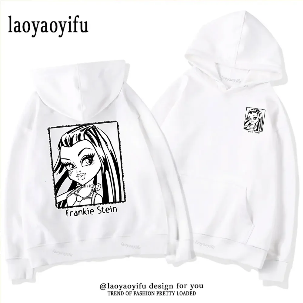 Classic Cartoon Lagoona Blue Monster High Classic Sweatshirt Women Kawaii Style Summer Hoodie Vintage Printed Streetwear Hoody