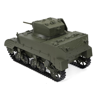 COOLBANK M5A1 1/16 2.4G RC Tank Sound Recoil Shooting Simulated Vehicles Models RTR Toys