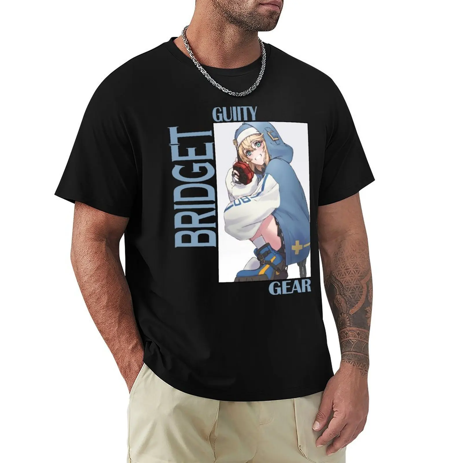 

Guilty Gear Bridget T-Shirt customizeds graphic t shirt vintage men clothings