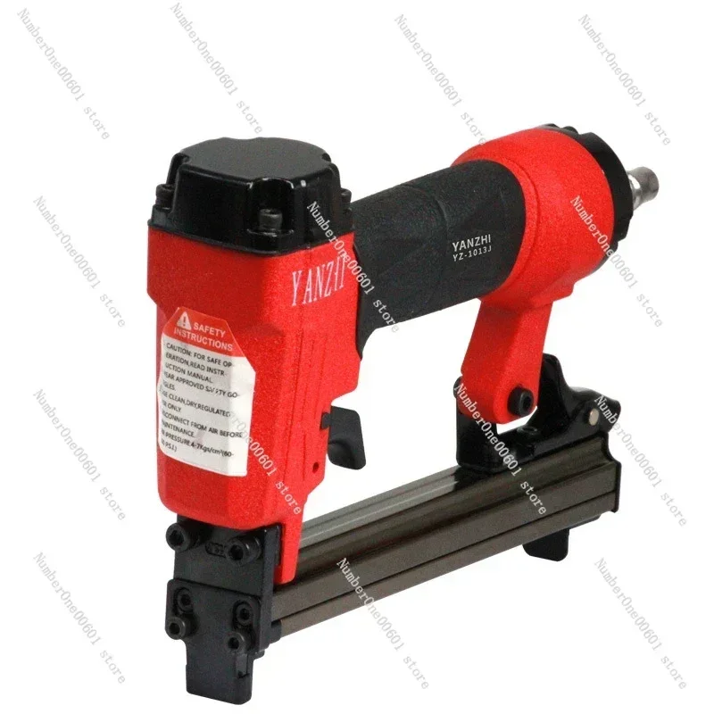 Pneumatic Staple Gun/Nail Gun Finish Nailer and Stapler 1.2x0.6mm Nail, 4-7Bar for DIY Project and Upholstery