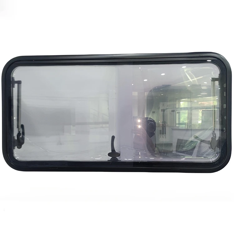 900*550mm RV Top Hinged Car Window with External Push Motor for Camper Van Motorhome and Caravan,Custom sizes