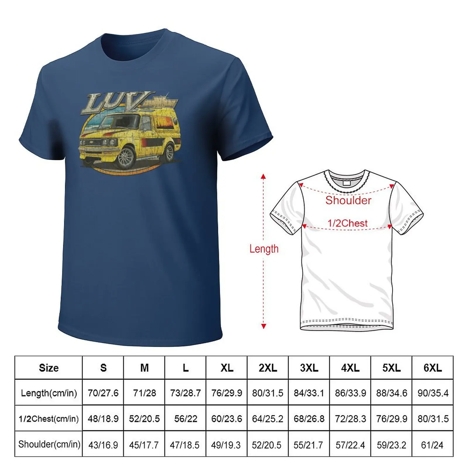 LUV Truck 1972 T-Shirt plus sizes Blouse mens white t shirts