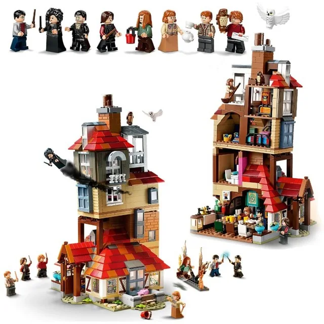 Kasteel Voldemort Klok Toren Magisch Kasteel Architectuur Bouwstenen Model Speelgoed voor Kinderen Gift