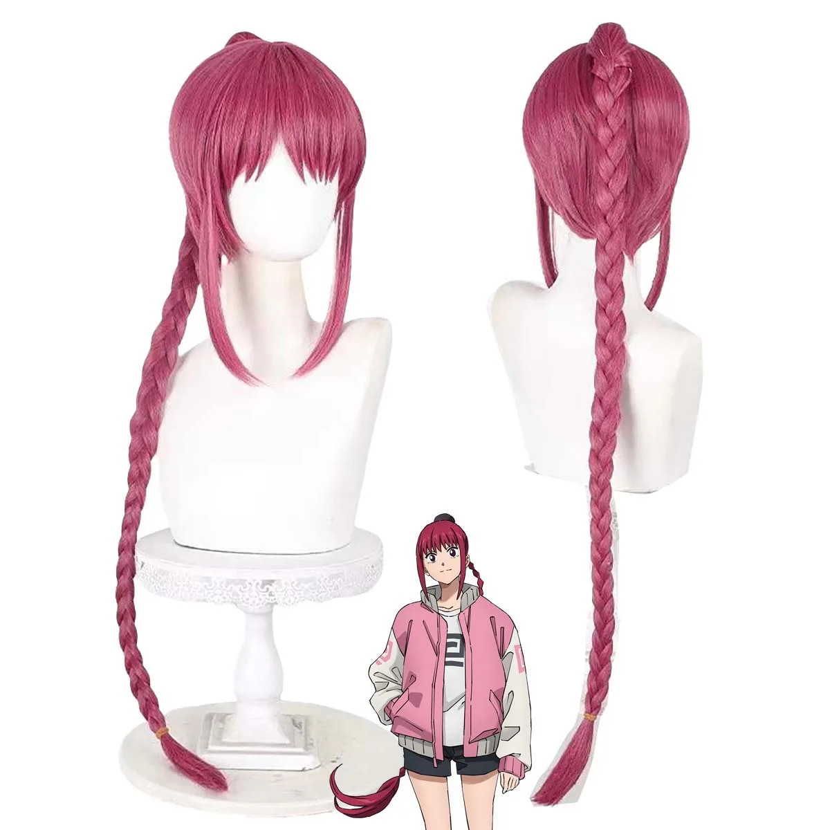 

SAKAMOTO DAYS Lu Shaotang Косплей Красная коса Длинные волосы Термостойкие синтетические парики