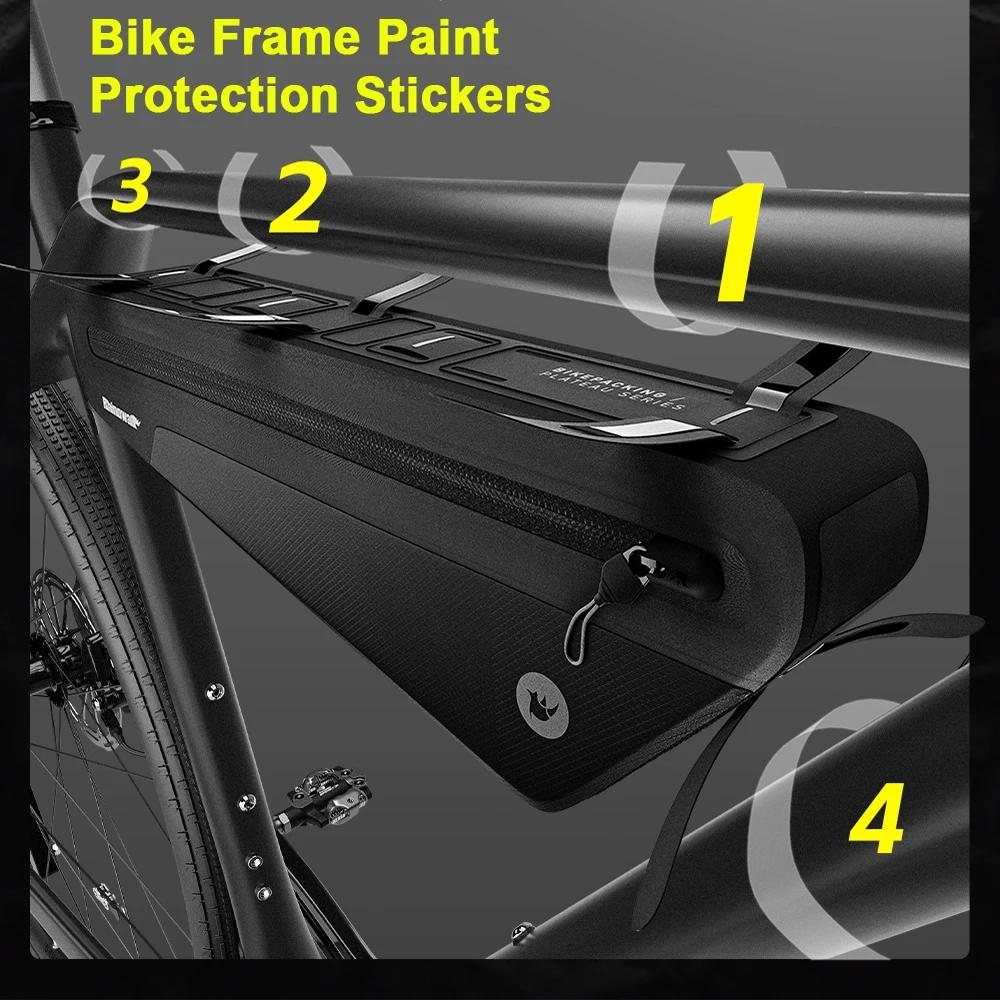 Rhinowalk إطار دراجة هوائية حقيبة IPX4 مقاوم للماء Bikepacking 2.6L/1.7L ل Mtb الطريق الحصى دراجة اكسسوارات الطلاء آمنة صالح