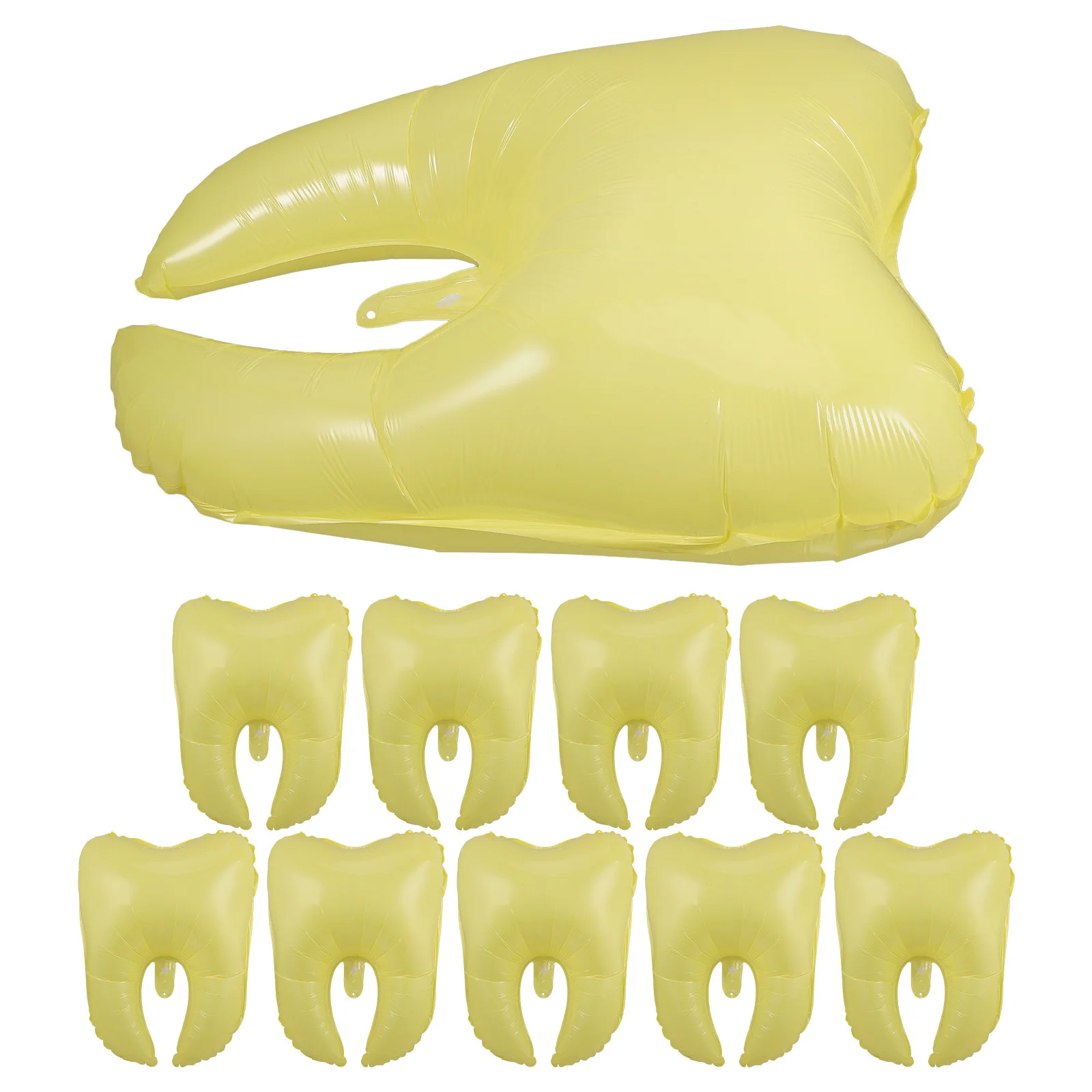 

10Pcs Tooth Balloons Pe for Dental Student Dentist Graduation Party Supplies Teeth Theme Decorations Tooth Balloons