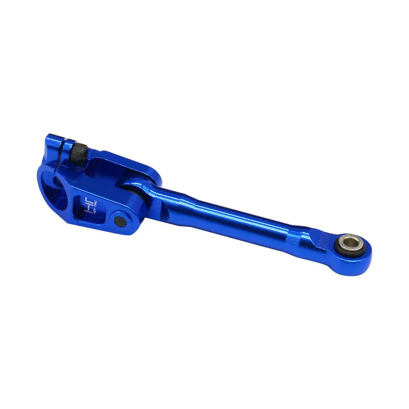 Hot Racing MXX48SA25 6061 Alum Fixed Steering Link+Clamp Std 25T Arm Steel Ball 1/10 Maxx Small X Blue, Use XMX24M01
