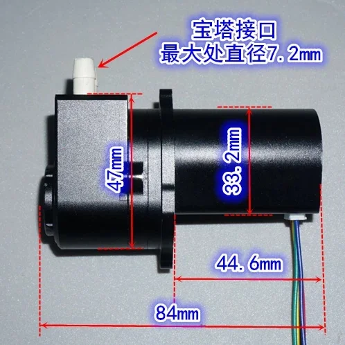 12-24V metal gear reducer precision peristaltic pump Hall speed measurement pesticide spraying machine