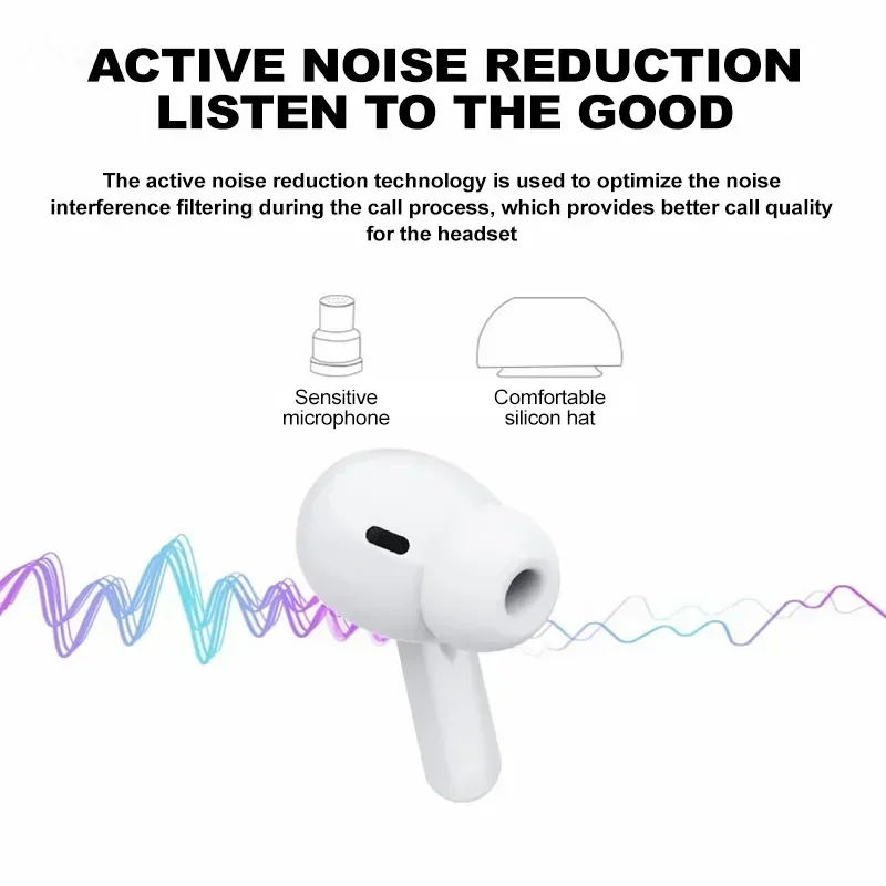 TWS Bluetooth Earphone Air Pro Wireless Earphone Sound Noise Cancelling Bluetooth Earbuds Touch Control Headphones